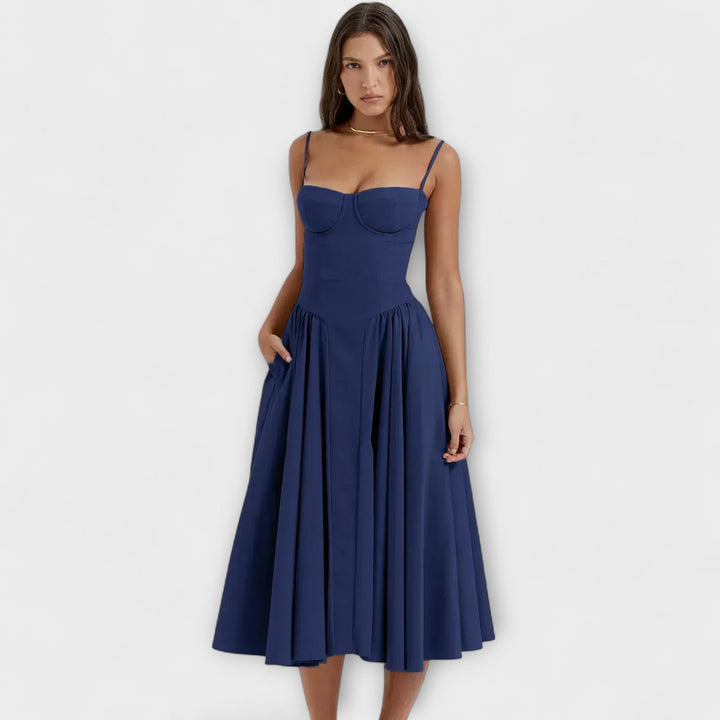 Rosalie - vestido elegante con corsé sin mangas