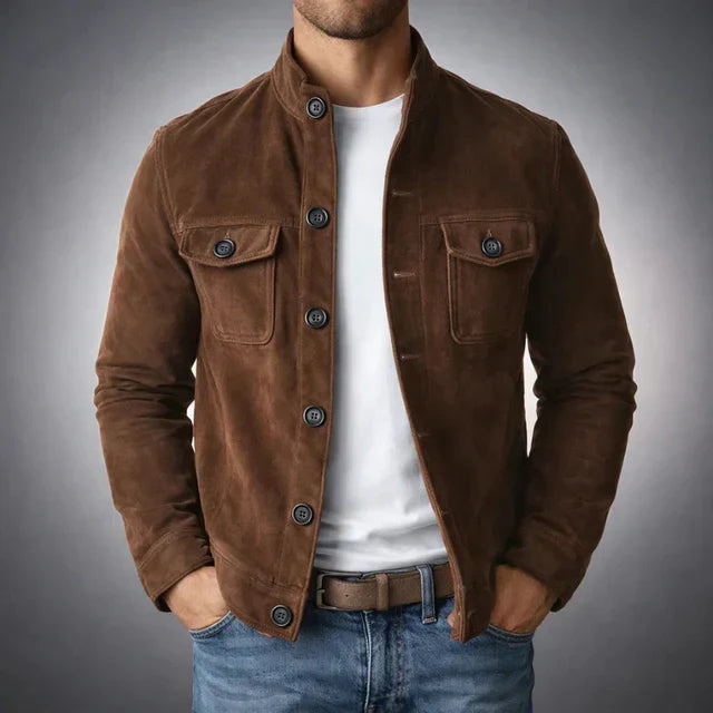 Lorenzo™ | Chaqueta de Ante Clásica