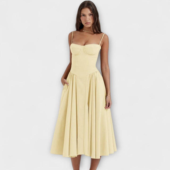 Rosalie - vestido elegante con corsé sin mangas