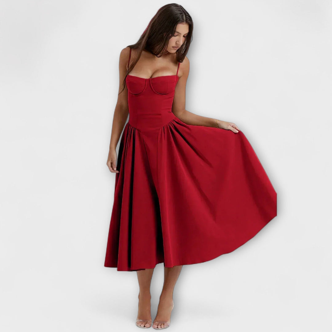 Rosalie - vestido elegante con corsé sin mangas