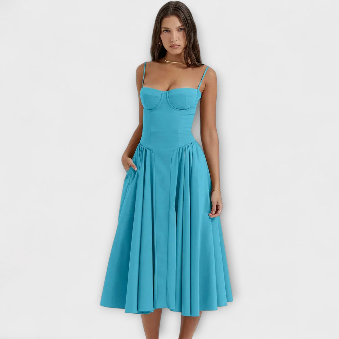 Rosalie - vestido elegante con corsé sin mangas