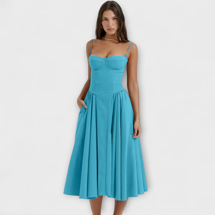 Rosalie - vestido elegante con corsé sin mangas