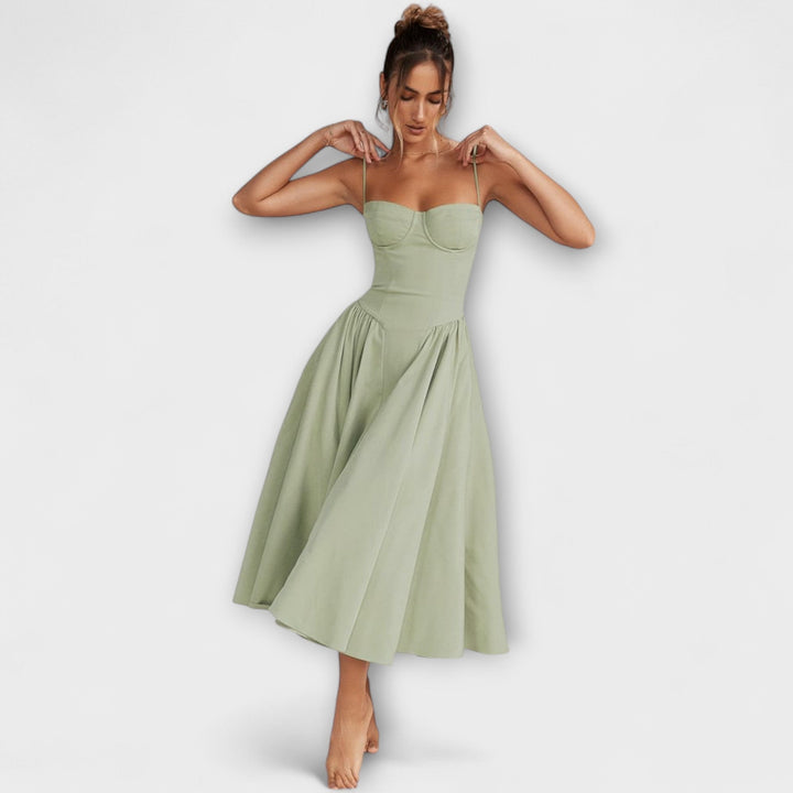 Rosalie - vestido elegante con corsé sin mangas