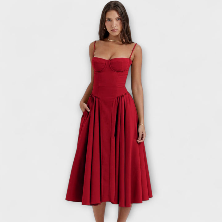 Rosalie - vestido elegante con corsé sin mangas