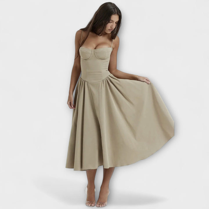 Rosalie - vestido elegante con corsé sin mangas