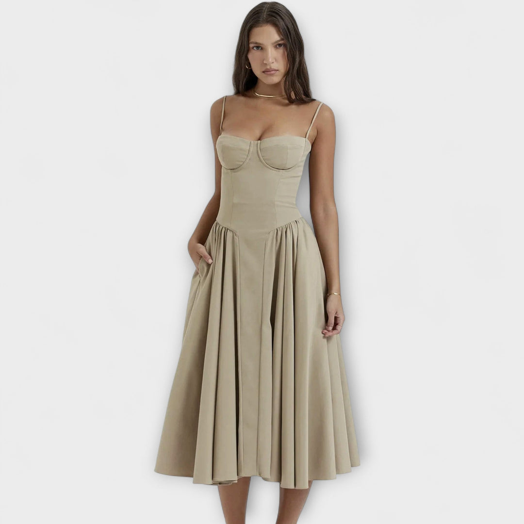 Rosalie - vestido elegante con corsé sin mangas