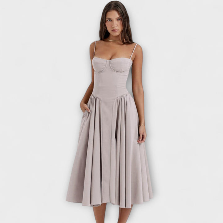 Rosalie - vestido elegante con corsé sin mangas