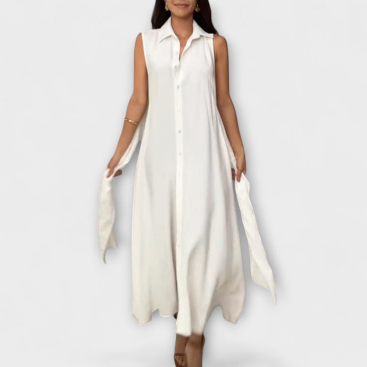 Mira - Vestidos midi impresionantes con cierre monocromático y detalle de atado