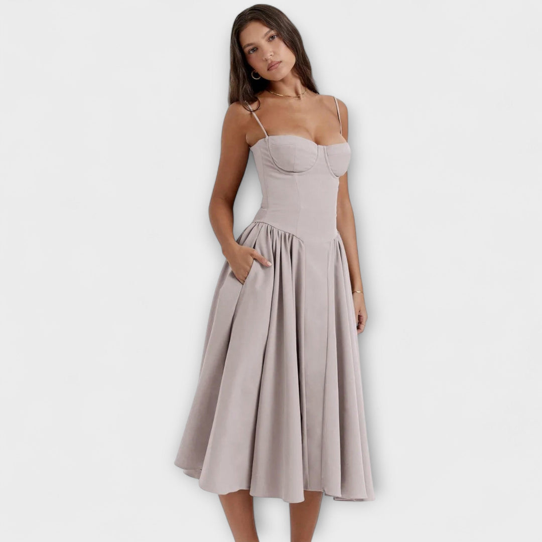 Rosalie - vestido elegante con corsé sin mangas