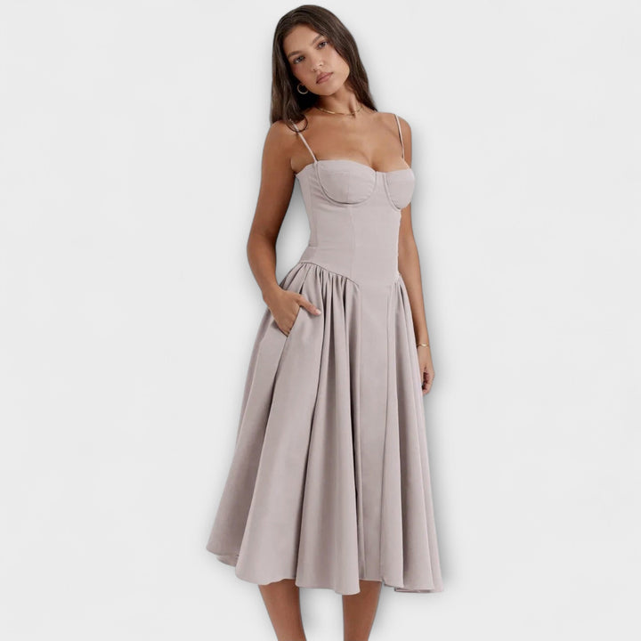 Rosalie - vestido elegante con corsé sin mangas