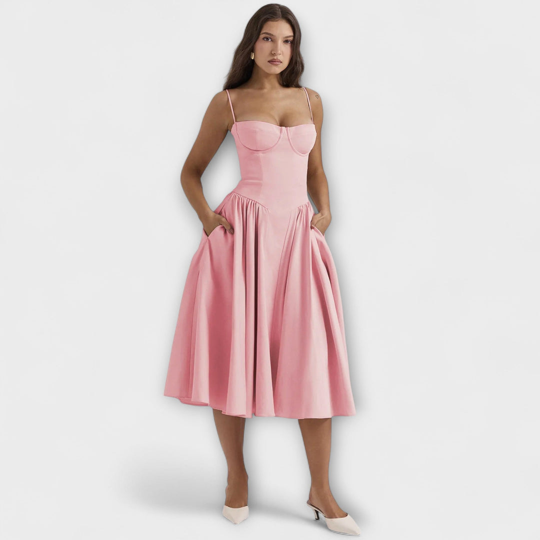 Rosalie - vestido elegante con corsé sin mangas