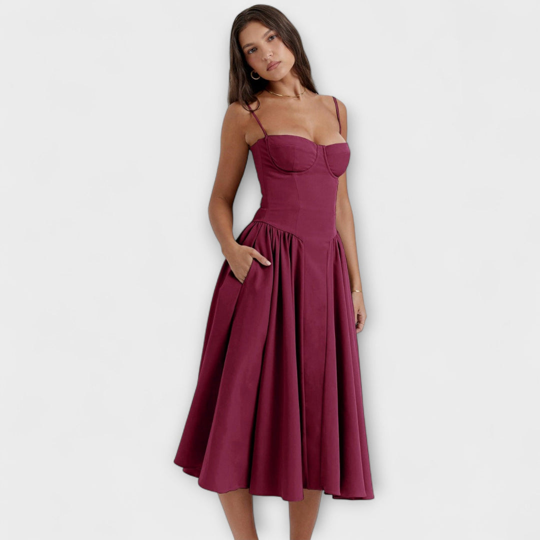 Rosalie - vestido elegante con corsé sin mangas