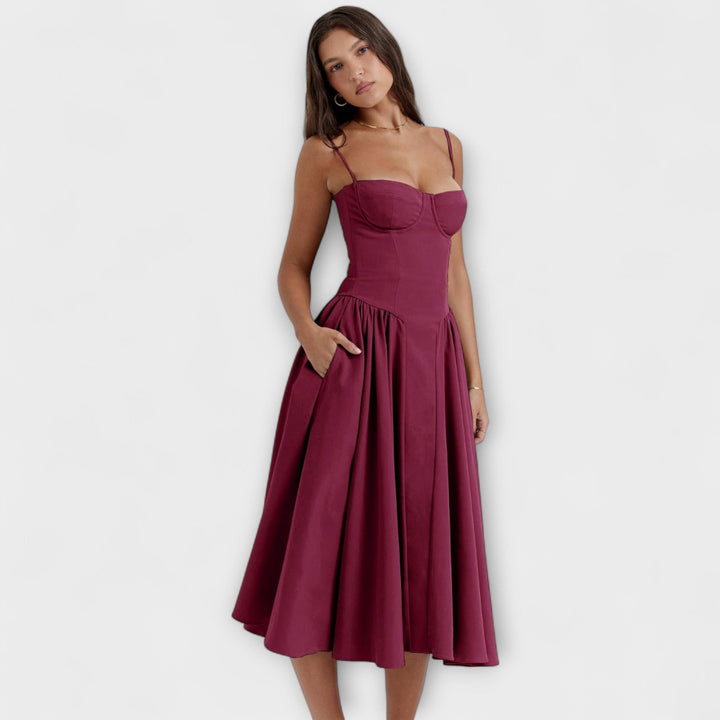Rosalie - vestido elegante con corsé sin mangas