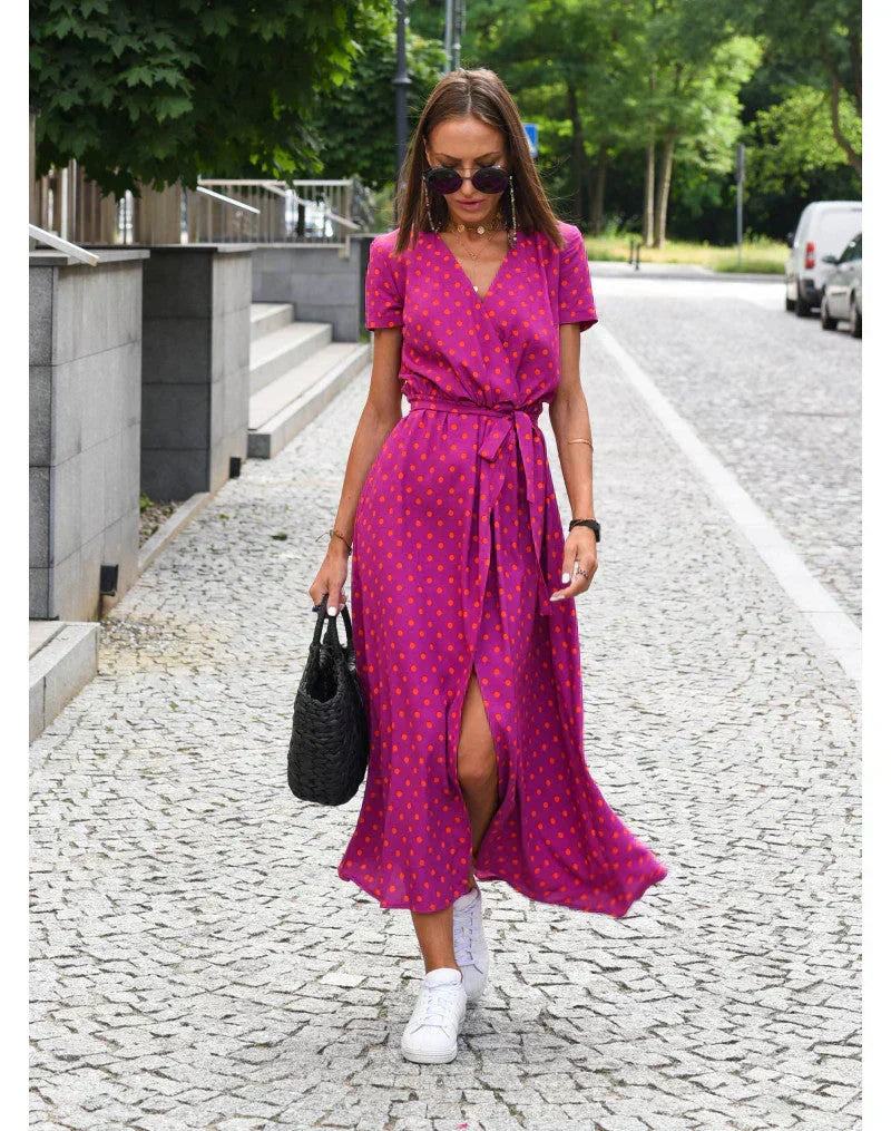 Julia | Elegante Vestido con Escote en V y Corte Moldeador