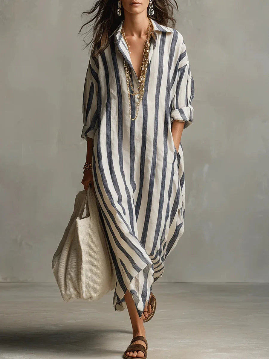 Pepa | Vestido camisero largo