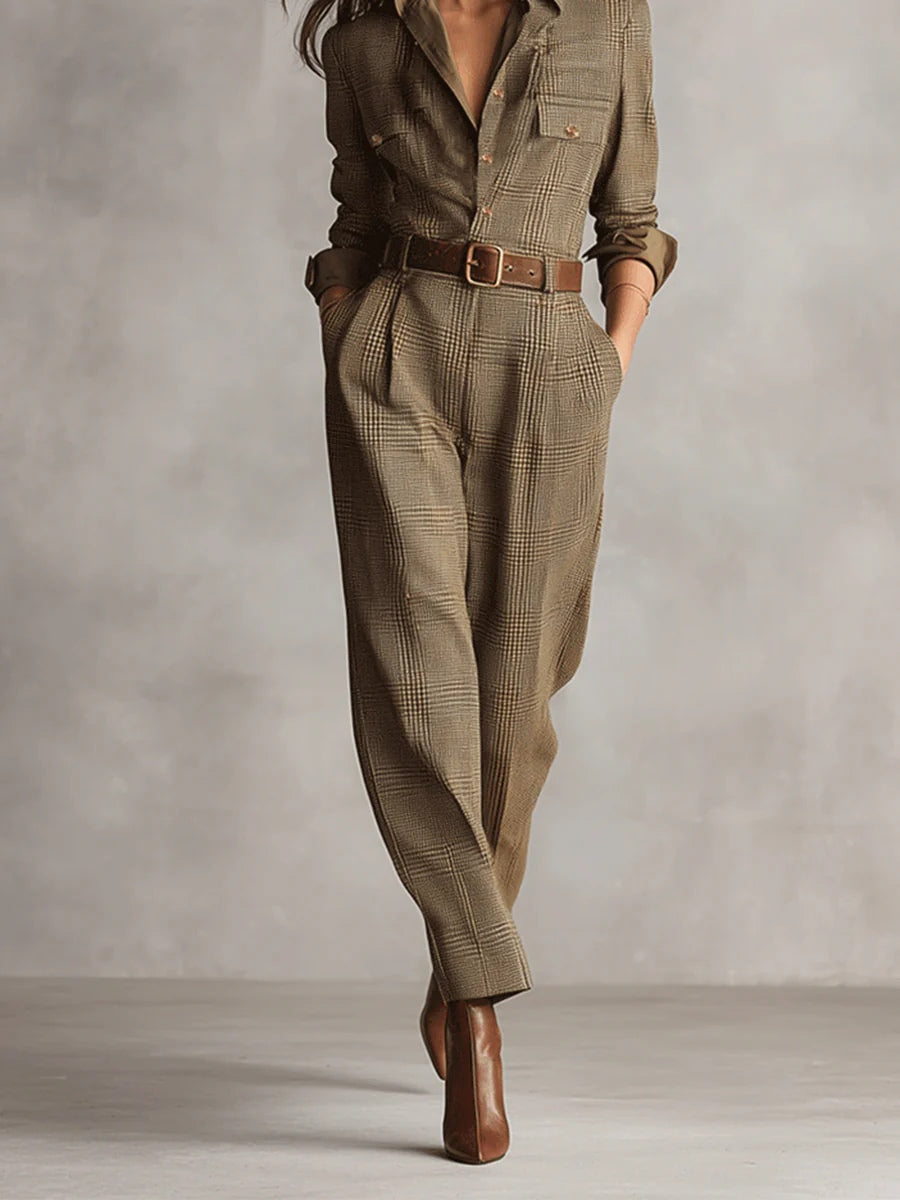 Anna™ | mono elegante a cuadros