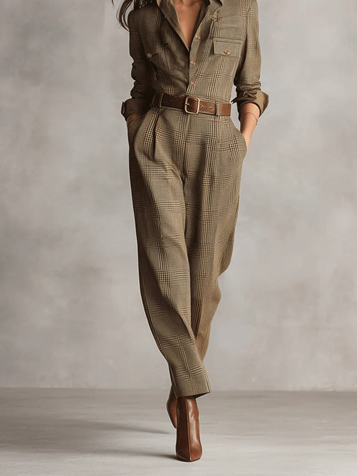Anna™ | mono elegante a cuadros