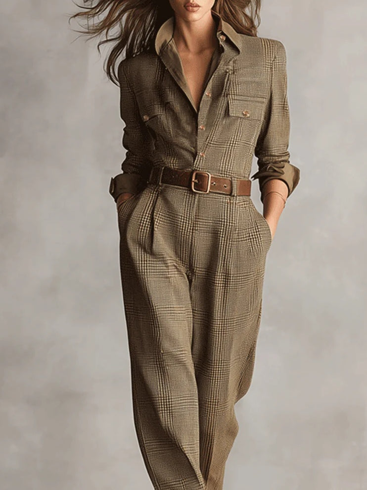 Anna™ | mono elegante a cuadros