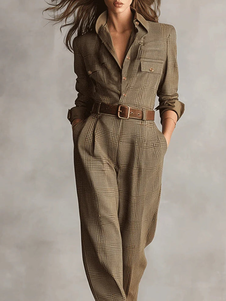 Anna™ | mono elegante a cuadros