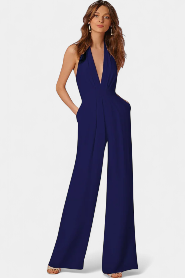 Lila Mono de Pierna Ancha con Elegancia Ligera