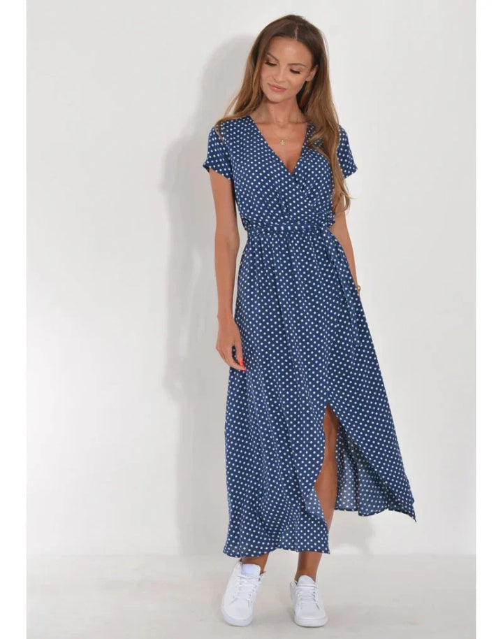 Julia | Elegante Vestido con Escote en V y Corte Moldeador