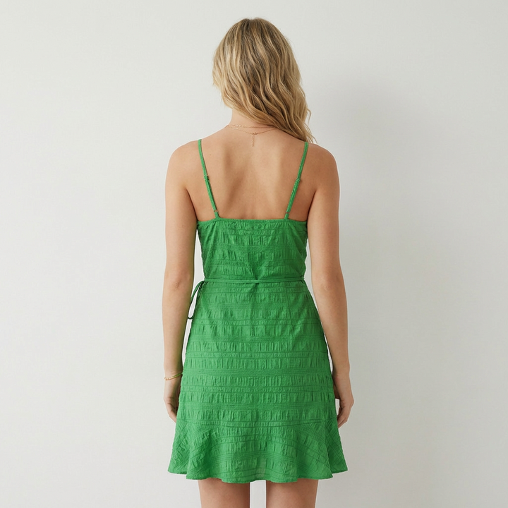 Camila Vestido Verde Esmeralda